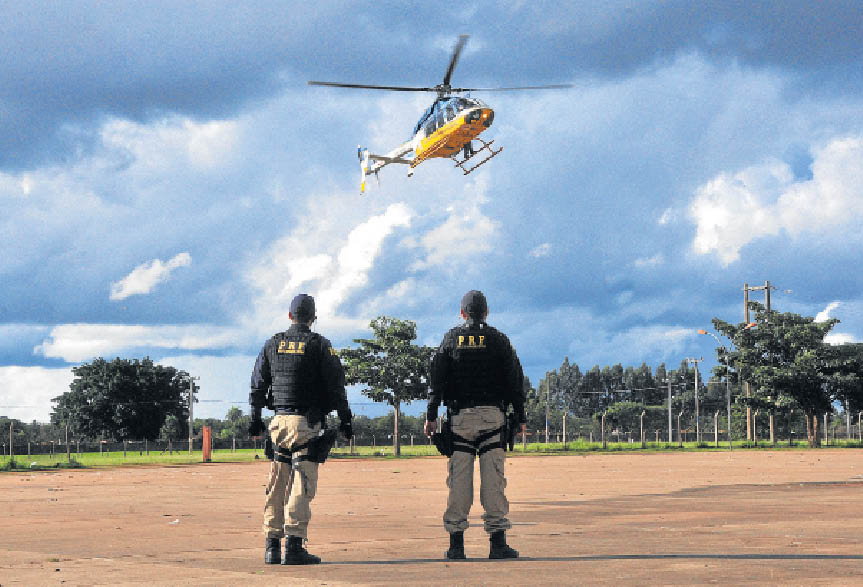 Por economia, operações com helicóptero da PRF também foram suspensas - Foto: Arquivo/Correio do Estado /  