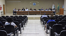 Plenário da Câmara Municipal de Bonito durante sessão no dia 8 de agosto. (Foto: Divulgação/CMB) / Richelieu de Carlo 
